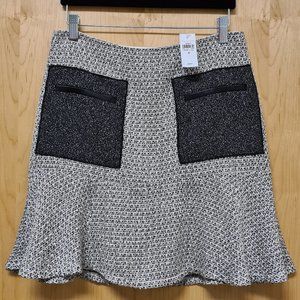 Ann Taylor NWT Tweed Flounce Skirt size 6